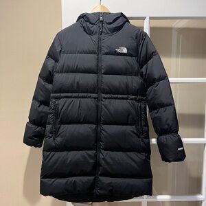The North Face black parka